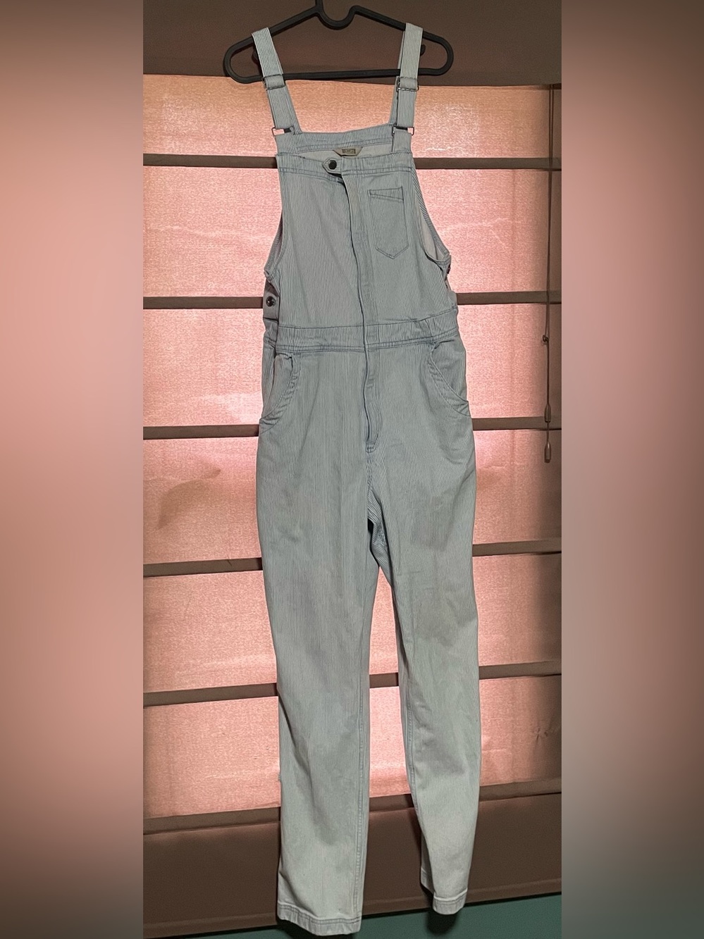 Duluth Trading Co. Heirloom Gardening Hickory Stripe Overalls - M Regular